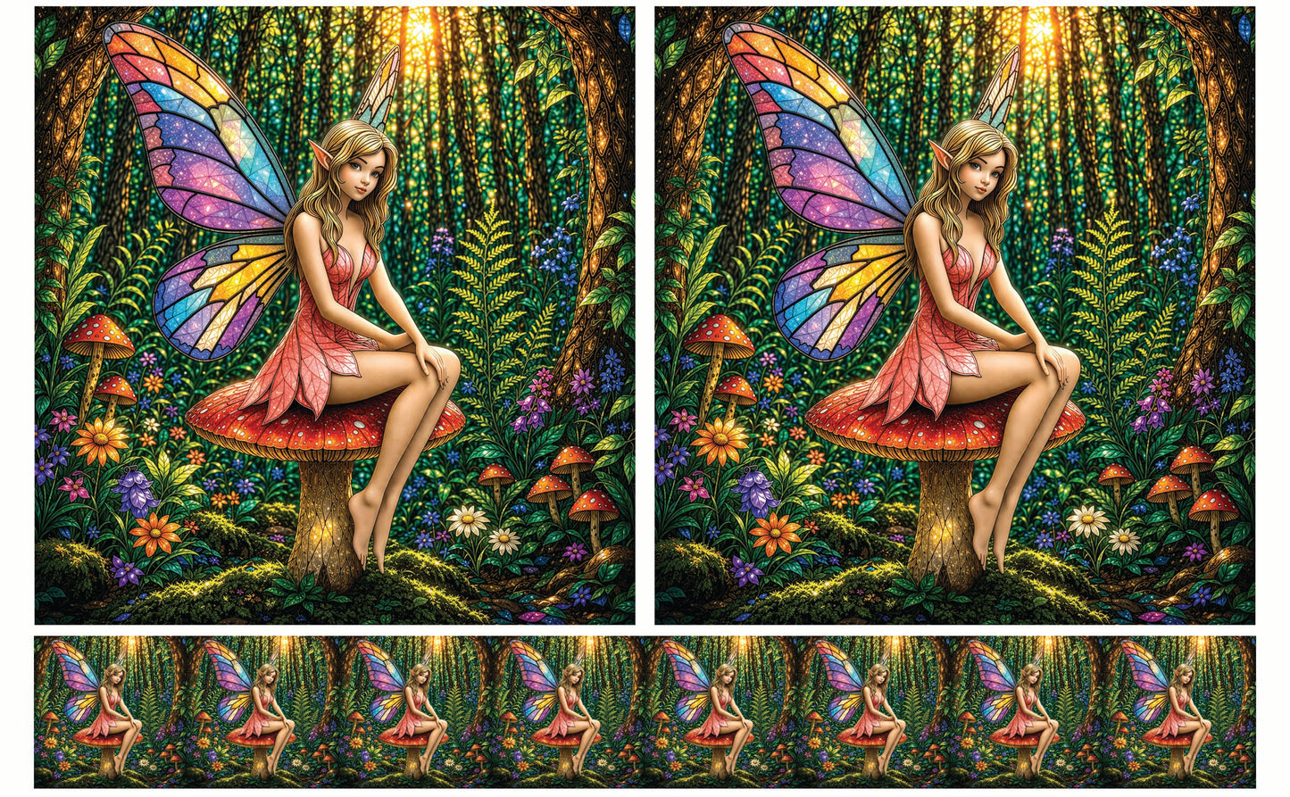 DecoCraft - Studio 1375 - Scenic Tiles Series - Petalwing Forest Fairy