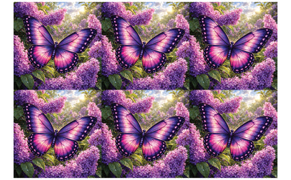 DecoCraft - Studio 1375 - Scenic Tiles Series - Twilight Petalwing Butterfly