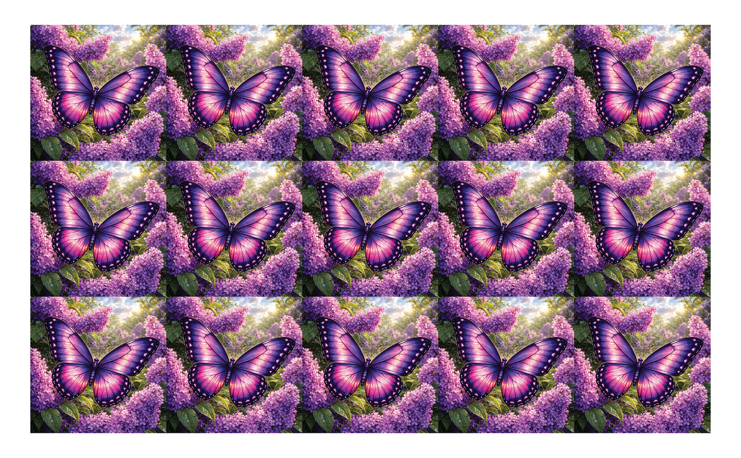 DecoCraft - Studio 1375 - Scenic Tiles Series - Twilight Petalwing Butterfly