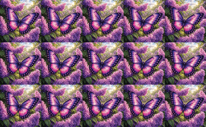 DecoCraft - Studio 1375 - Scenic Tiles Series - Twilight Petalwing Butterfly
