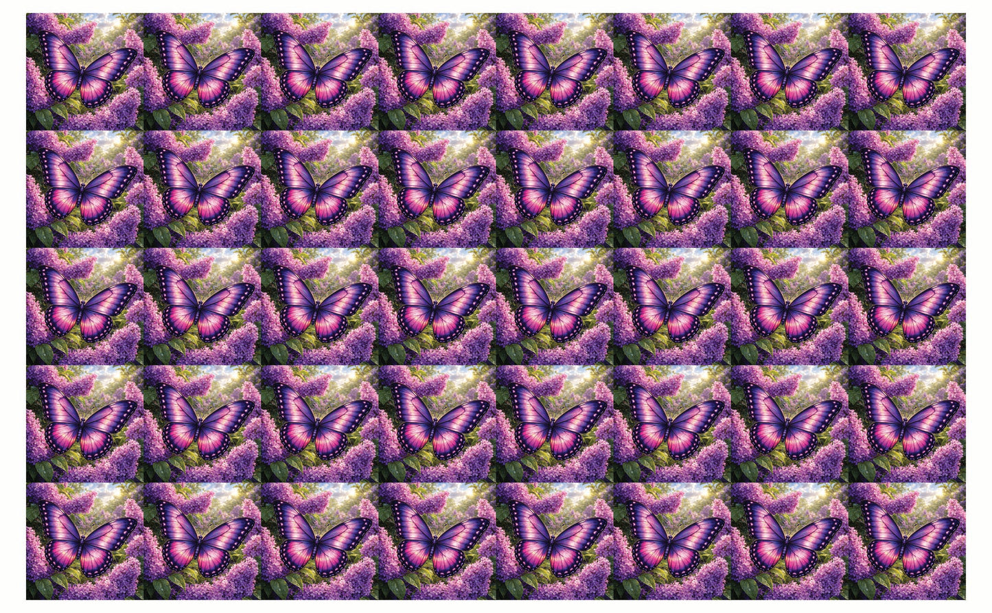 DecoCraft - Studio 1375 - Scenic Tiles Series - Twilight Petalwing Butterfly