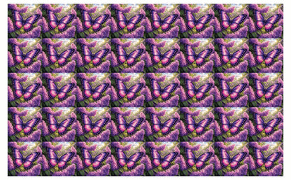 DecoCraft - Studio 1375 - Scenic Tiles Series - Twilight Petalwing Butterfly