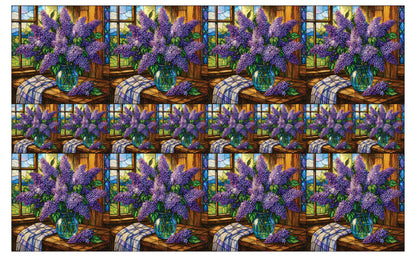 DecoCraft - Studio 1375 - Scenic Tiles Series - Sunlit Lilac Window