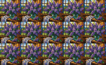 DecoCraft - Studio 1375 - Scenic Tiles Series - Sunlit Lilac Window