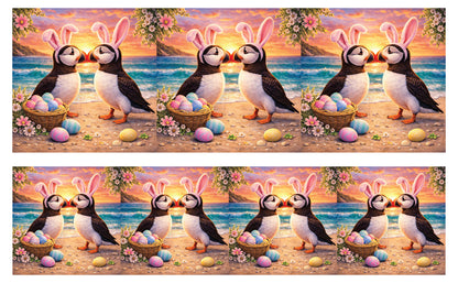 DecoCraft - Studio 1375 - Scenic Tiles Series - Easter Shore Puffins