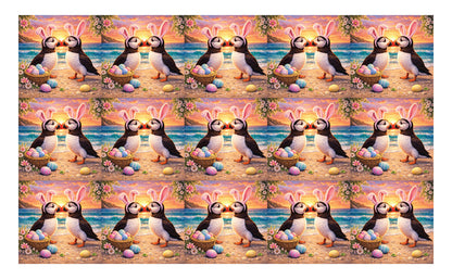 DecoCraft - Studio 1375 - Scenic Tiles Series - Easter Shore Puffins