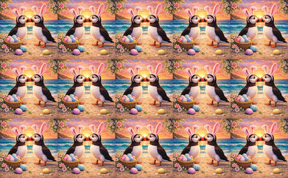 DecoCraft - Studio 1375 - Scenic Tiles Series - Easter Shore Puffins