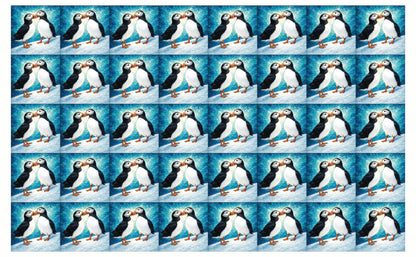 DecoCraft - Studio 1375 - Scenic Tiles Series - Mosaic Love Puffins