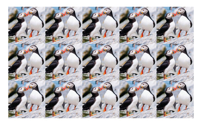 DecoCraft - Studio 1375 - Scenic Tiles Series - Cliffside Bond Puffins