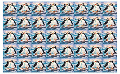 DecoCraft - Studio 1375 - Scenic Tiles Series - Ocean Breeze Puffins