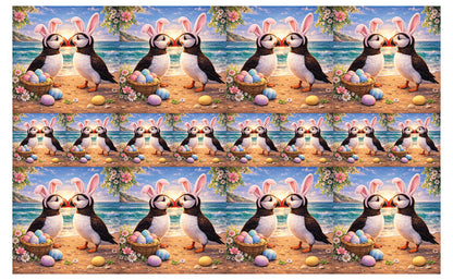 DecoCraft - Studio 1375 - Scenic Tiles Series - Spring Nest Puffins