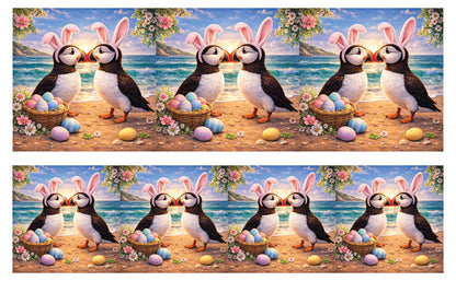 DecoCraft - Studio 1375 - Scenic Tiles Series - Spring Nest Puffins