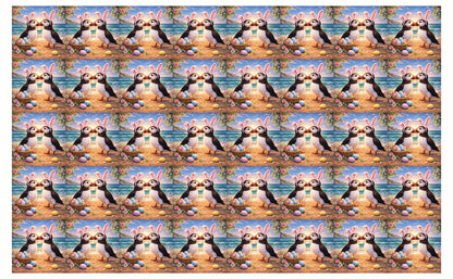DecoCraft - Studio 1375 - Scenic Tiles Series - Spring Nest Puffins