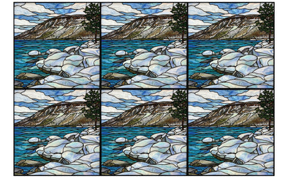 DecoCraft - Studio 1375 - Elevated Scenic Tiles Series - Alpine River Stones
