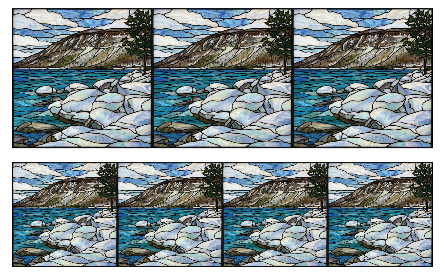 DecoCraft - Studio 1375 - Elevated Scenic Tiles Series - Alpine River Stones