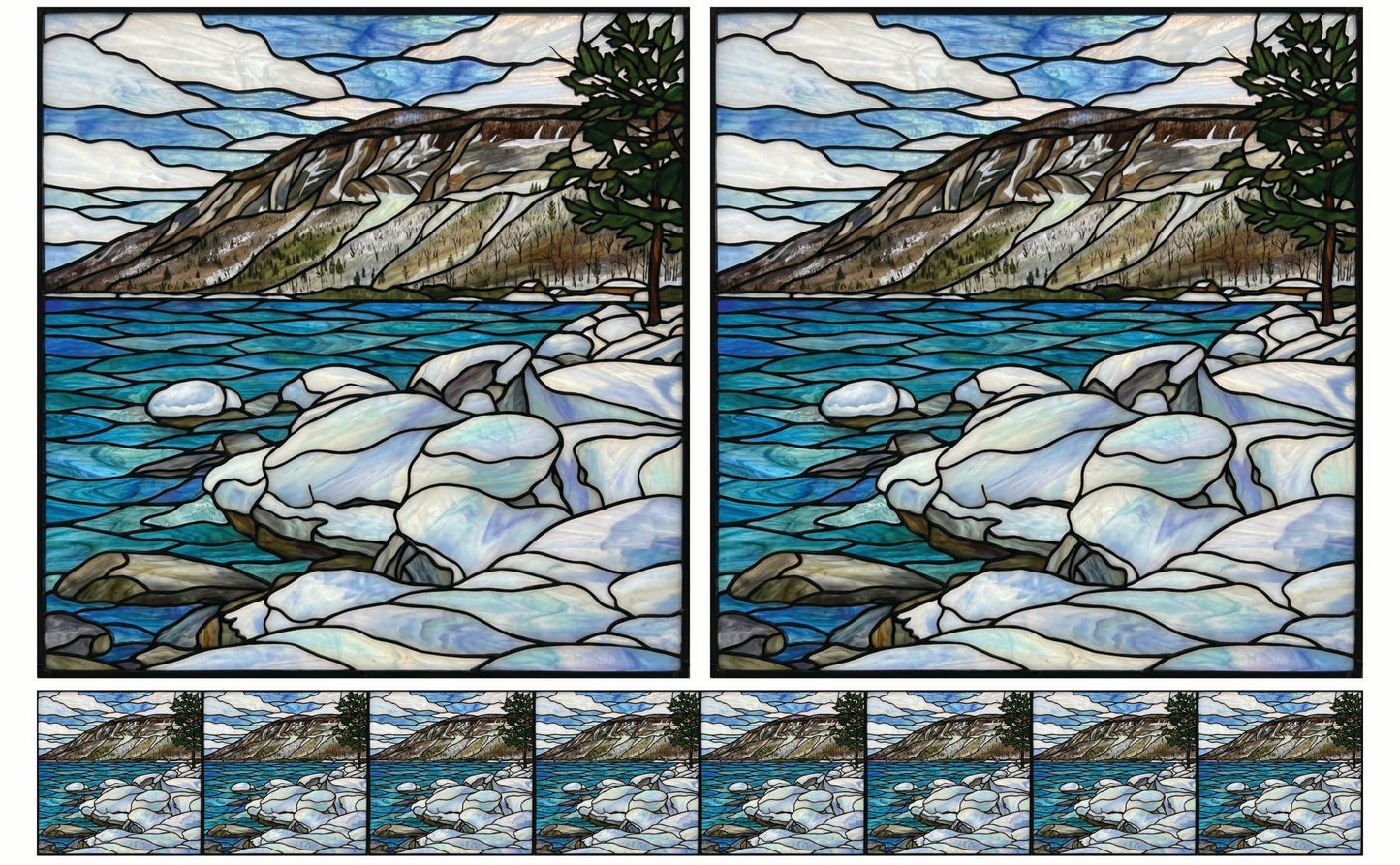 DecoCraft - Studio 1375 - Elevated Scenic Tiles Series - Alpine River Stones