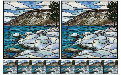 DecoCraft - Studio 1375 - Elevated Scenic Tiles Series - Alpine River Stones