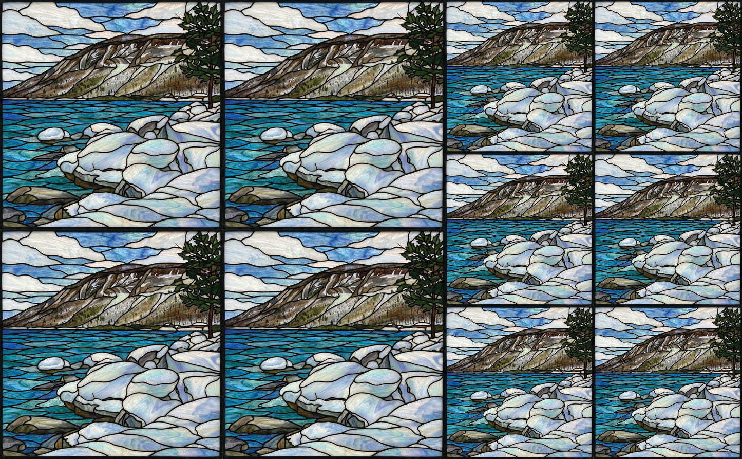 DecoCraft - Studio 1375 - Elevated Scenic Tiles Series - Alpine River Stones