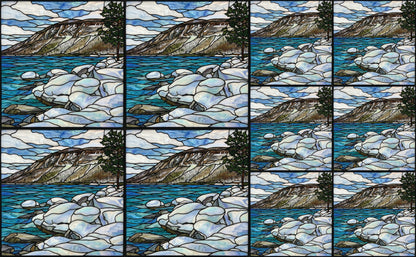 DecoCraft - Studio 1375 - Elevated Scenic Tiles Series - Alpine River Stones