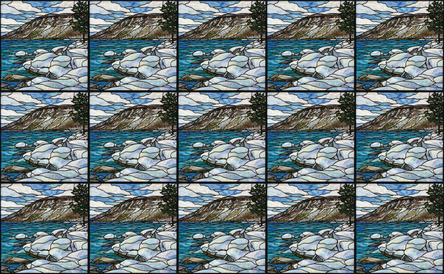DecoCraft - Studio 1375 - Elevated Scenic Tiles Series - Alpine River Stones