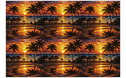 DecoCraft - Studio 1375 - Elevated Scenic Tiles Series - Sunset Island Glow