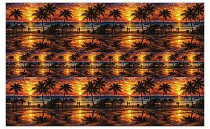 DecoCraft - Studio 1375 - Elevated Scenic Tiles Series - Sunset Island Glow