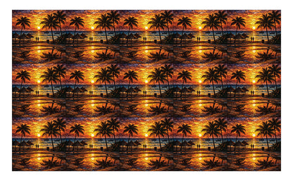 DecoCraft - Studio 1375 - Elevated Scenic Tiles Series - Sunset Island Glow