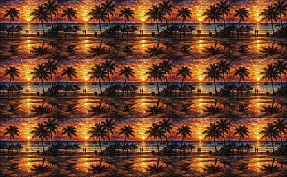 DecoCraft - Studio 1375 - Elevated Scenic Tiles Series - Sunset Island Glow