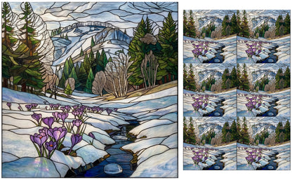 DecoCraft - Studio 1375 - Elevated Scenic Tiles Series - Thawing Spring Stream