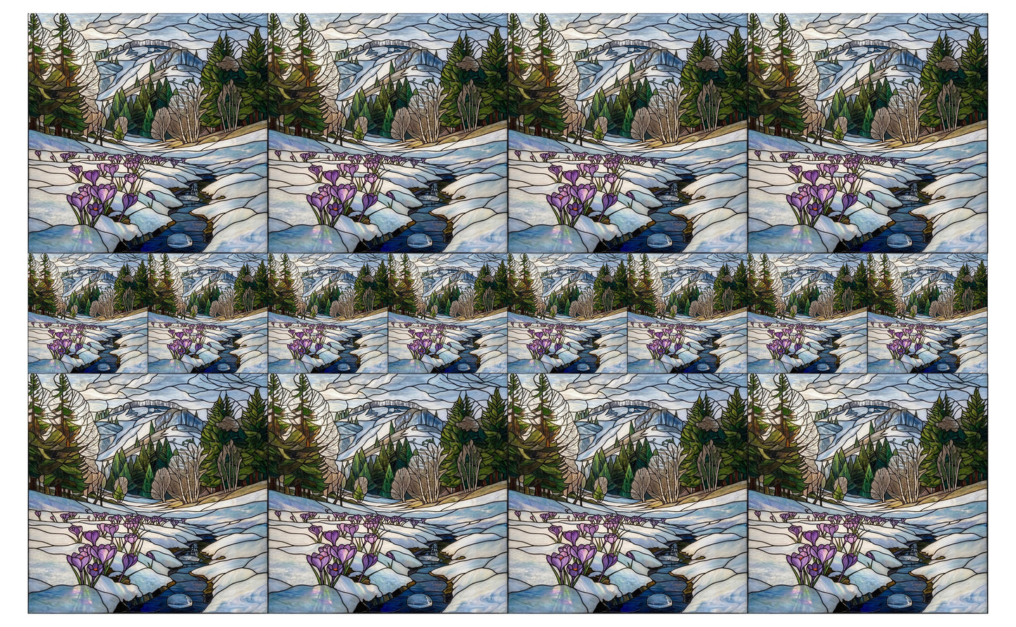 DecoCraft - Studio 1375 - Elevated Scenic Tiles Series - Thawing Spring Stream