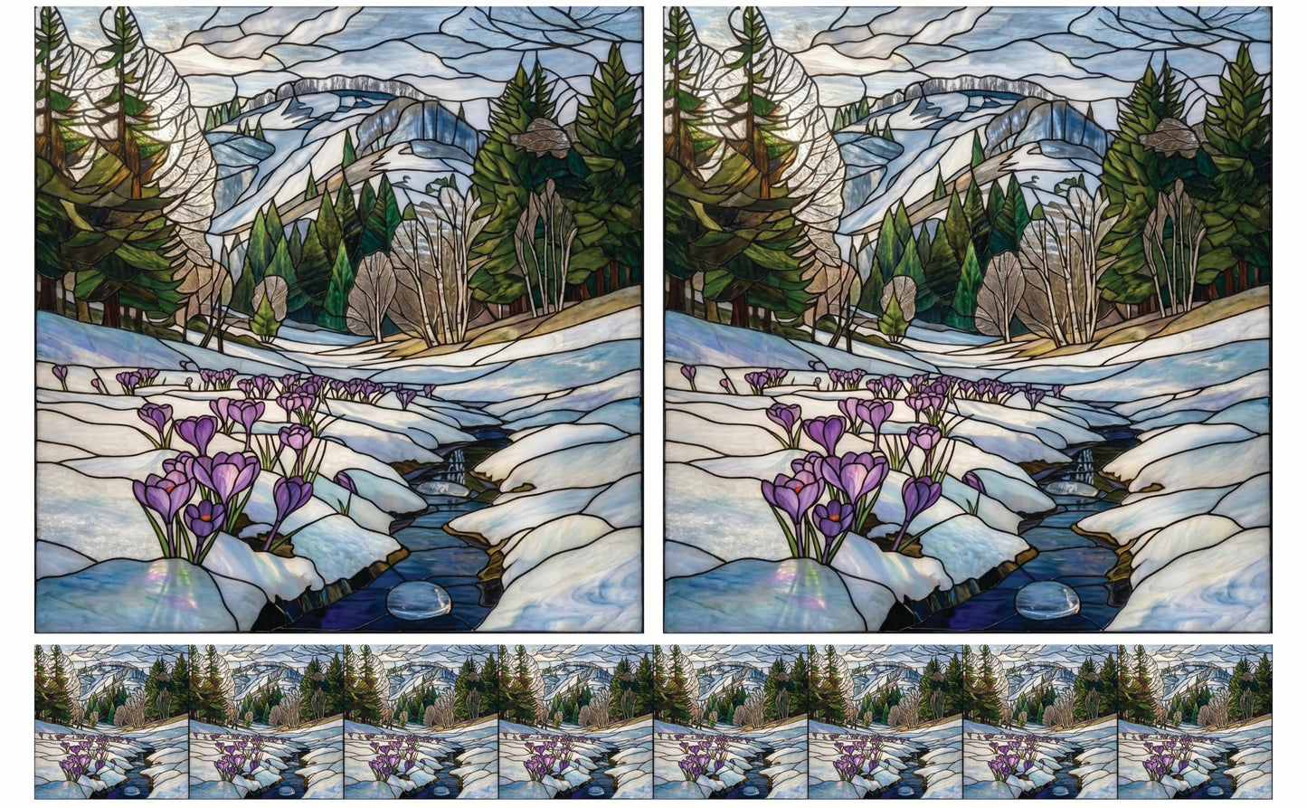 DecoCraft - Studio 1375 - Elevated Scenic Tiles Series - Thawing Spring Stream