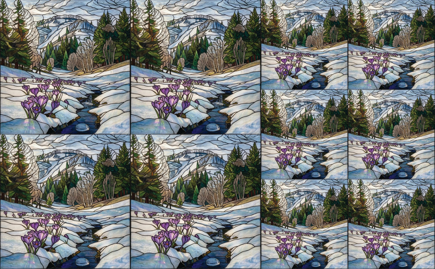 DecoCraft - Studio 1375 - Elevated Scenic Tiles Series - Thawing Spring Stream