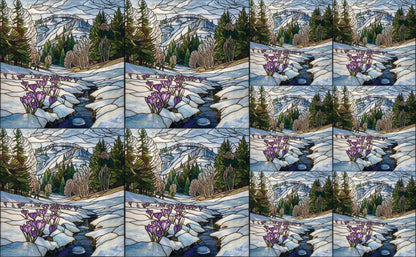 DecoCraft - Studio 1375 - Elevated Scenic Tiles Series - Thawing Spring Stream