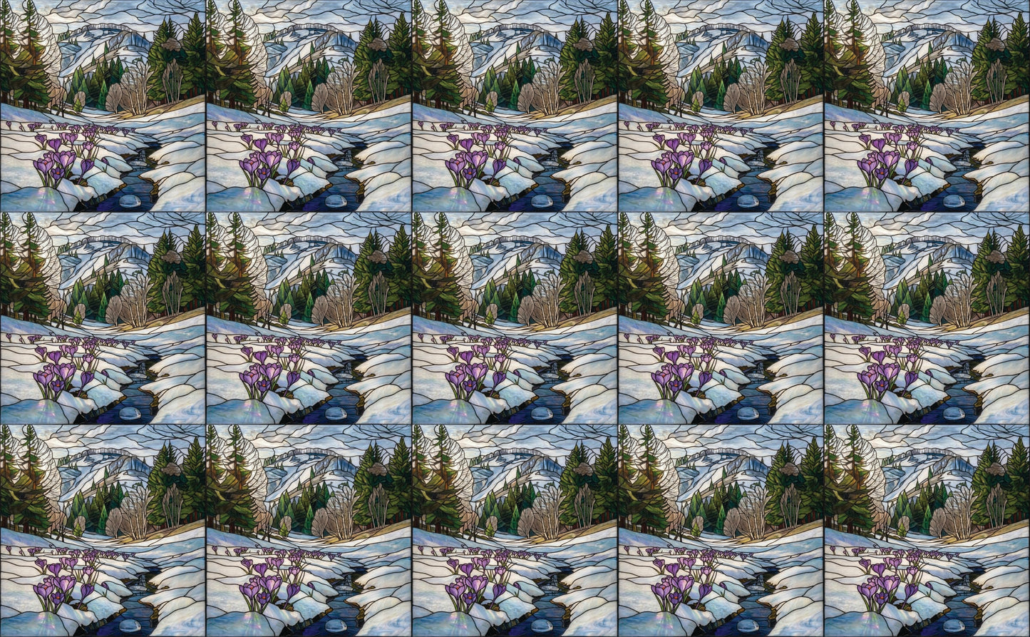 DecoCraft - Studio 1375 - Elevated Scenic Tiles Series - Thawing Spring Stream