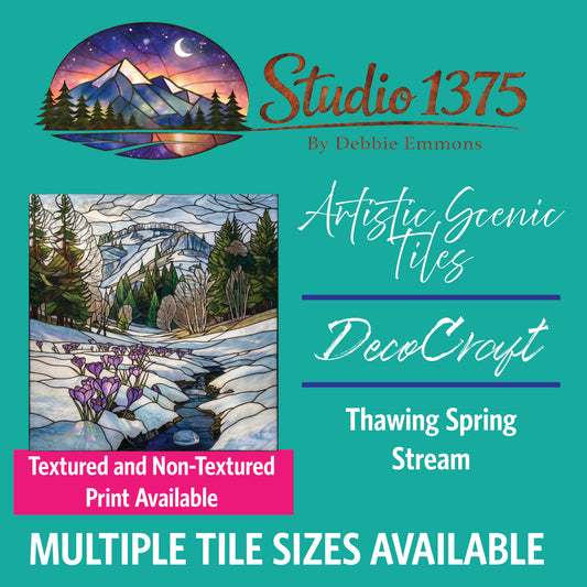 DecoCraft - Studio 1375 - Elevated Scenic Tiles Series - Thawing Spring Stream
