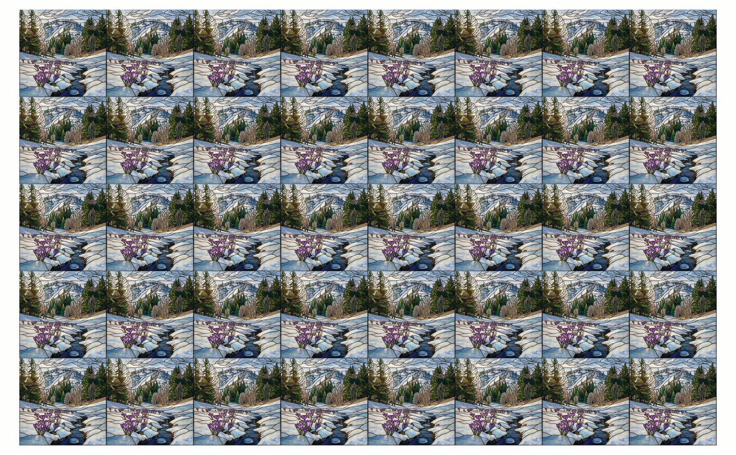 DecoCraft - Studio 1375 - Elevated Scenic Tiles Series - Thawing Spring Stream