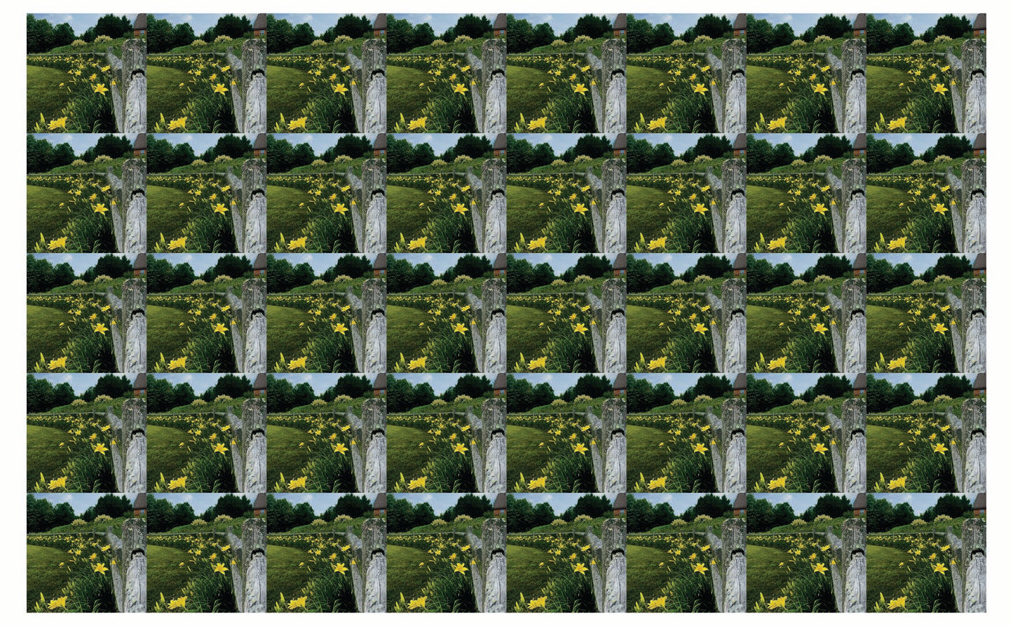 DecoCraft - Studio 1375 - Scenic Tiles Series - Daffodil Country Path