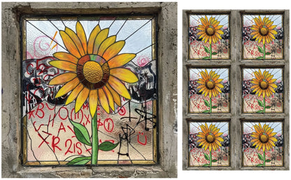 DecoCraft - Studio 1375 - Scenic Tiles Series - Urban Sunflower Bloom
