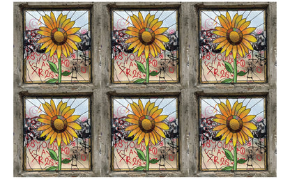 DecoCraft - Studio 1375 - Scenic Tiles Series - Urban Sunflower Bloom
