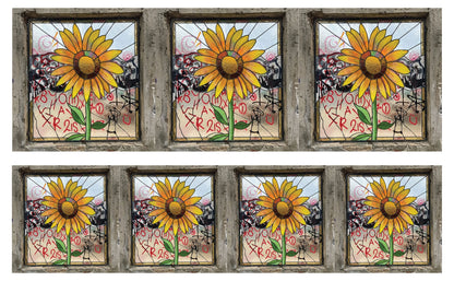 DecoCraft - Studio 1375 - Scenic Tiles Series - Urban Sunflower Bloom