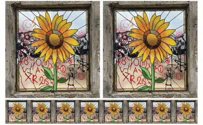 DecoCraft - Studio 1375 - Scenic Tiles Series - Urban Sunflower Bloom