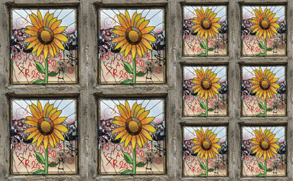 DecoCraft - Studio 1375 - Scenic Tiles Series - Urban Sunflower Bloom