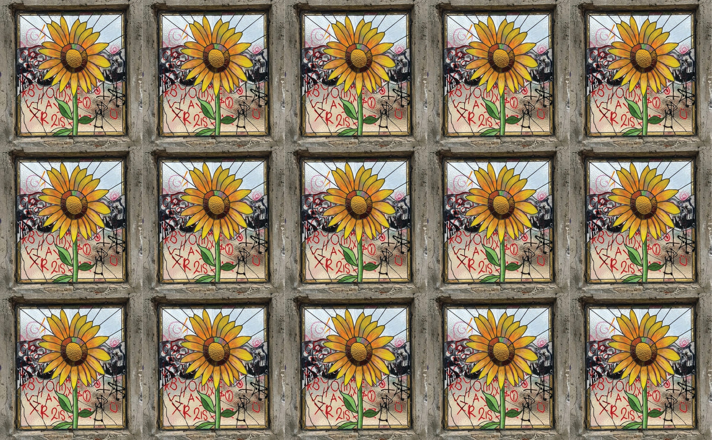 DecoCraft - Studio 1375 - Scenic Tiles Series - Urban Sunflower Bloom