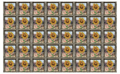 DecoCraft - Studio 1375 - Scenic Tiles Series - Urban Sunflower Bloom