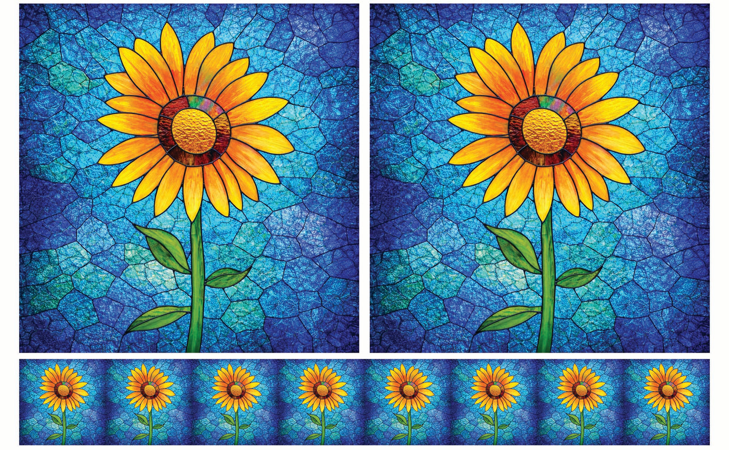 DecoCraft - Studio 1375 - Elevated Scenic Tiles Series - Radiant Sunflower