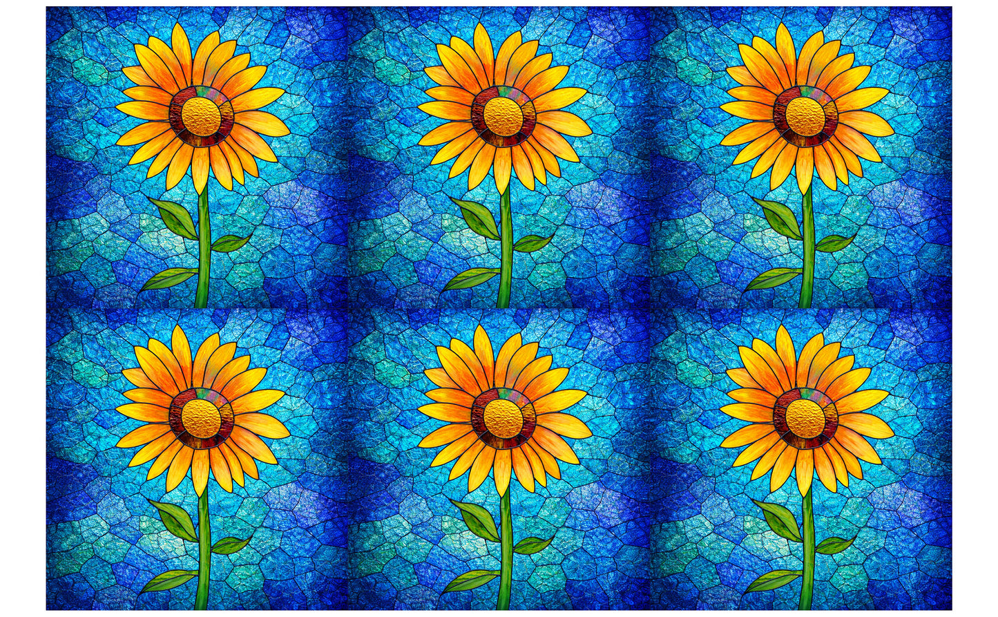 DecoCraft - Studio 1375 - Elevated Scenic Tiles Series - Radiant Sunflower