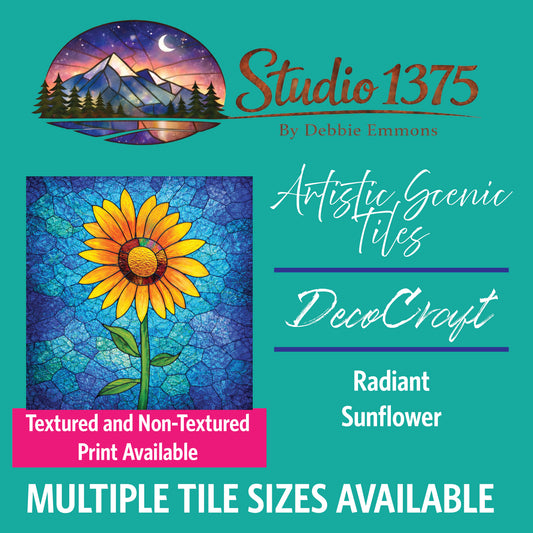 DecoCraft - Studio 1375 - Elevated Scenic Tiles Series - Radiant Sunflower