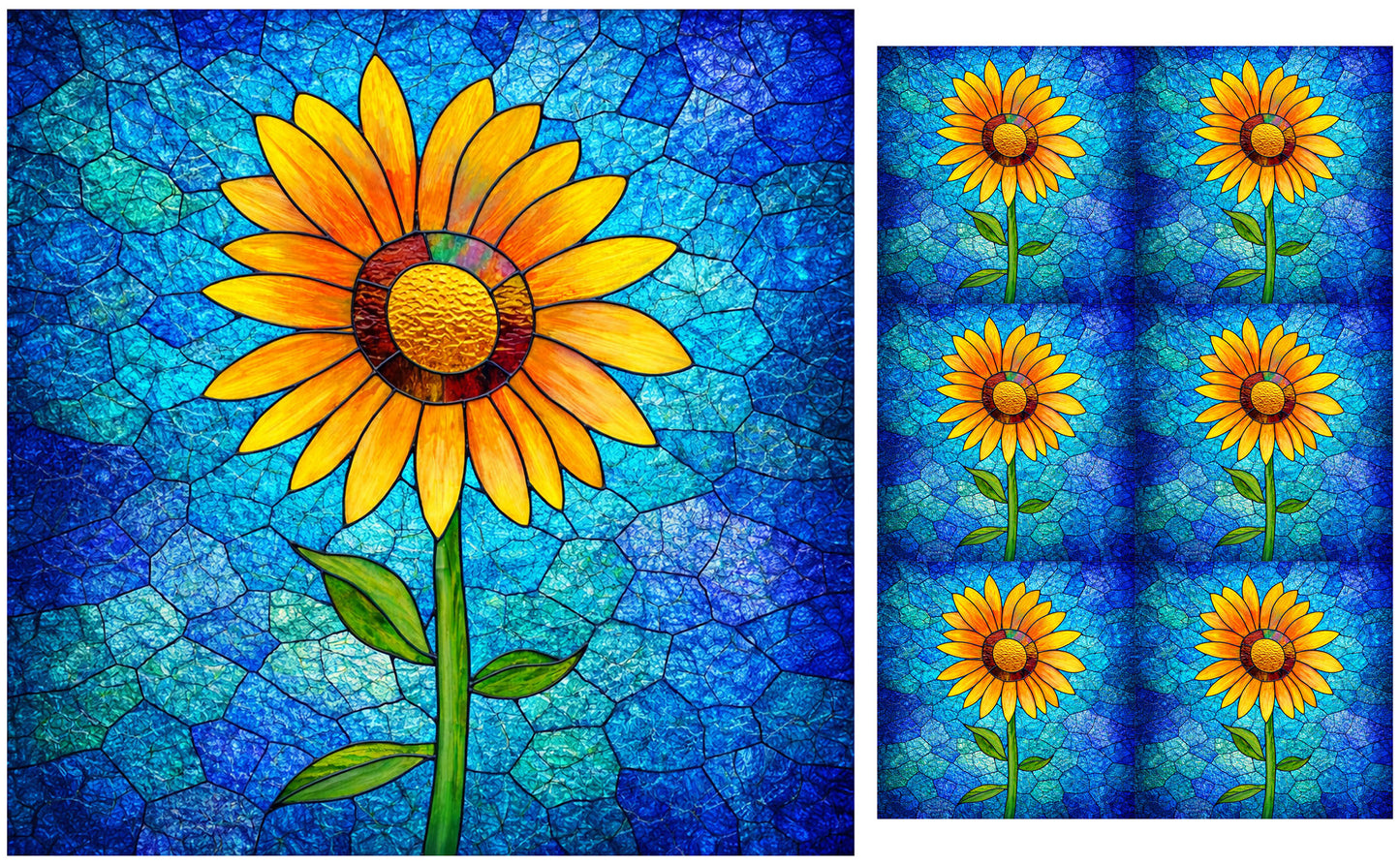 DecoCraft - Studio 1375 - Elevated Scenic Tiles Series - Radiant Sunflower