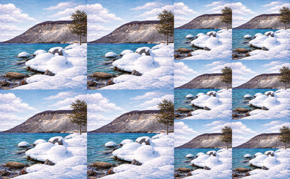 DecoCraft - Studio 1375 - Scenic Tiles Series - Frozen Lakeshore