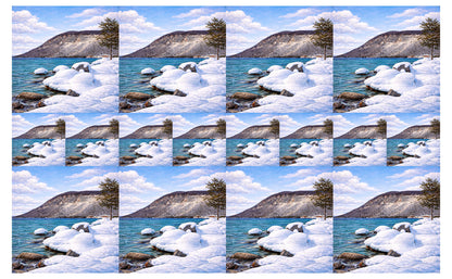 DecoCraft - Studio 1375 - Scenic Tiles Series - Frozen Lakeshore